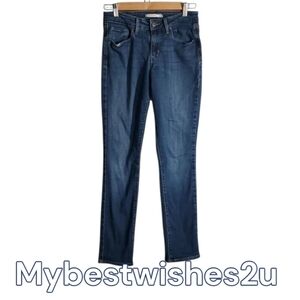 Levi's jeans women's size 6 blue mid rise skinny